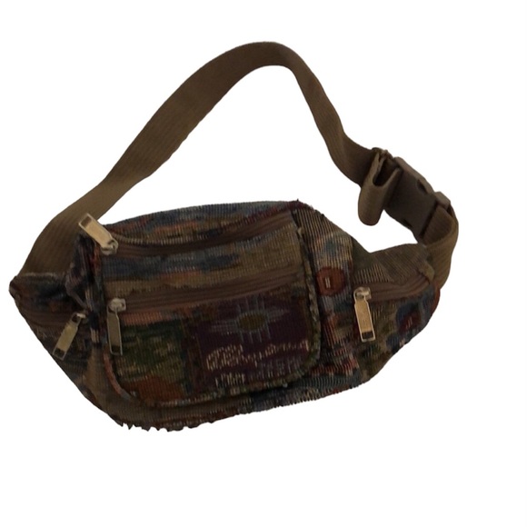 Fall VTG Y2k boho Pioneer tapestry express Fanny waist hip bag - Picture 1 of 15